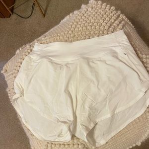 Outdoor Voices white running shorts